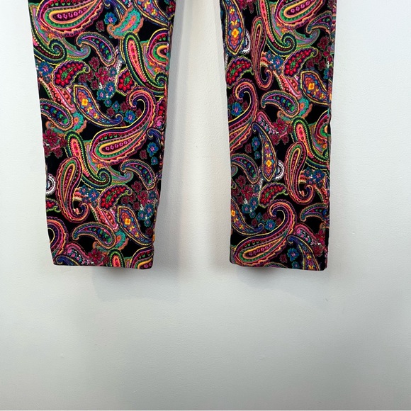 Vintage Attyre Colorful Boho Paisley Hi-Rise Pants in Women's size 10 - Picture 3 of 13